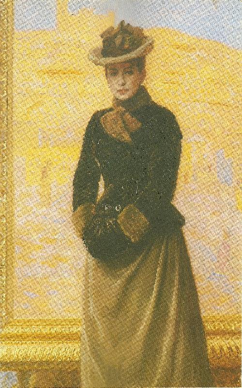 Laurits Tuxen kunstnerens forste hustru ursule de baisieux France oil painting art